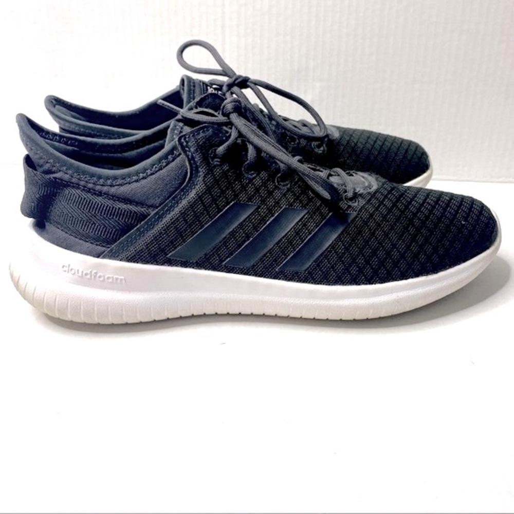 Adidas cloudfoam QT FLEX black blue white sneakers size 9